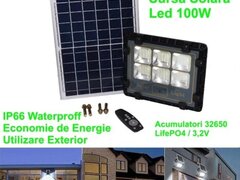 PROIECTOR LED 100W CU PANOU SOLAR